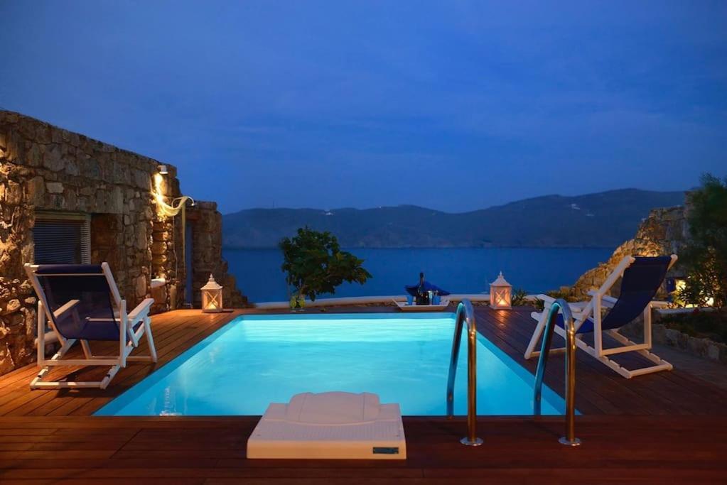 Allaya,Panormos Villa Private Pool Exterior photo